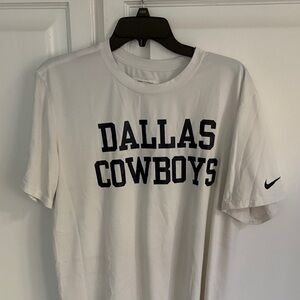 Nike White Dallas Cowboys Short Sleeve dry fit Nike Tee